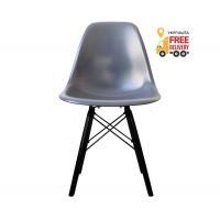 Стілець Тауер Вуд пластиковий темно-сірий колір