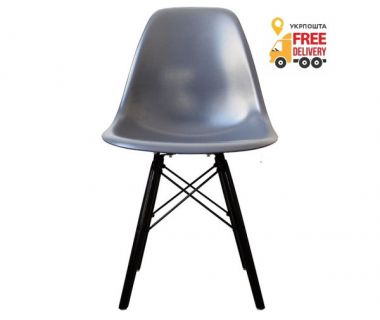 Стул Тауэр Вуд пластиковый темно-серый цвет