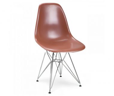 Стілець Тауер ніжки метал пластик коричневий