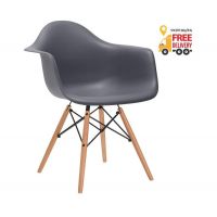 Кресло Тауэр Вуд барное темно-серое