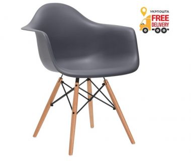 Кресло Тауэр Вуд барное темно-серое