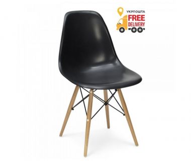 Стул Тауэр Вуд пластиковый черный