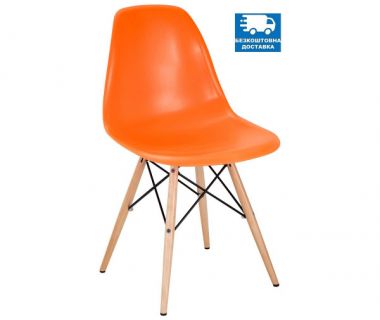 Стілець Тауер Вуд пластиковий помаранчевий