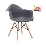 Кресло Тауэр Вуд барное темно-серое