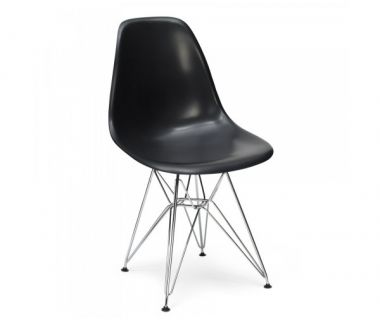 Стул Тауэр ножки металл пластик черный