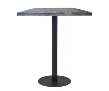 Стол Сенио BL высокий квадратный 70*70 см цвет черный