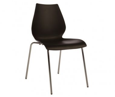 Стул Лили пластиковый черный