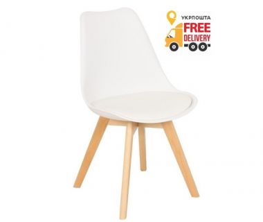 Стул Тор мягкий обеденный белый