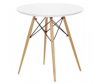 Стіл Тауер Вуд круглий д. 60 см білий