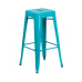 Стул Толикс барный высокий голубой