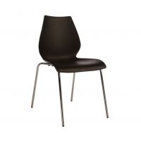 Стілець Лілі пластиковий чорний