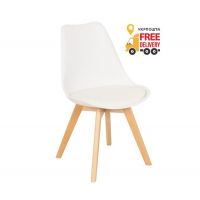 Стул Тор мягкий обеденный белый