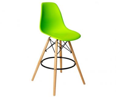 Стул Тауэр Вуд барный высокий зеленый