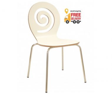 Стілець Лев дерев'яний білий