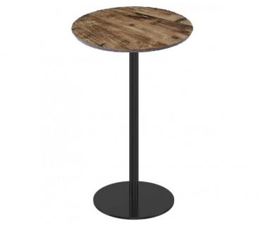 Стіл Скіф 105 круглий високий д. 60 см колір коричневий вінтаж