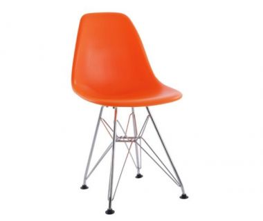 Стул Тауэр ножки металл пластик оранжевый