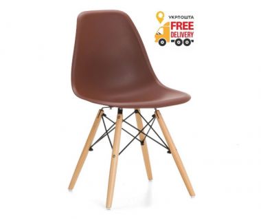 Стілець Тауер Вуд пластиковий коричневий