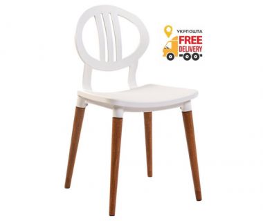 Стілець Турин пластиковий білий