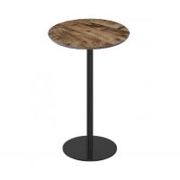 Стіл Скіф 105 круглий високий д. 60 см колір коричневий вінтаж