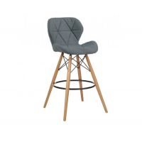 Стілець Стар Н барний високий сіра тканина