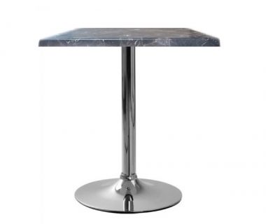 Стіл Вега70BL квадратний 70*70 см чорний верзаліт