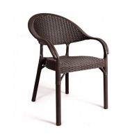 Стул София ECO пластиковый ротанг коричневый
