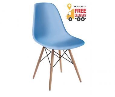 Стул Тауэр Вуд пластиковый голубой