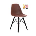 Стілець Тауер Вуд пластиковий коричневий колір