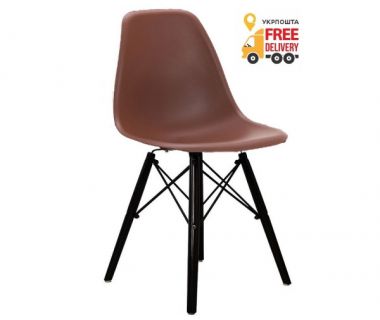 Стілець Тауер Вуд пластиковий коричневий колір