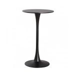 Стол Тюльпан Н высокий барный черный д. 60 см