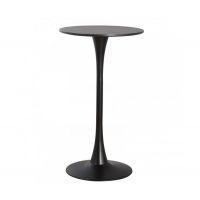 Стіл Тюльпан Н високий барний чорний д. 60 см