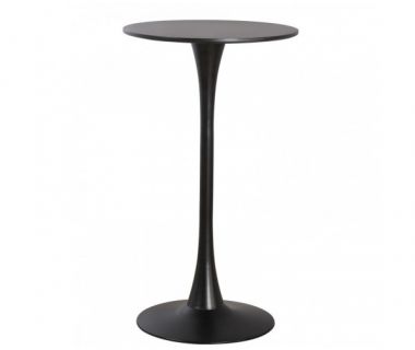 Стол Тюльпан Н высокий барный черный д. 60 см