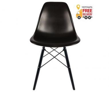 Стілець Тауер Вуд пластиковий чорний колір