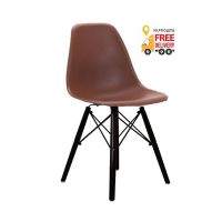 Стілець Тауер Вуд пластиковий коричневий колір