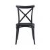 Стілець Кросс пластиковий чорний в інтернет магазині меблів "Меблі Даром"