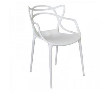 Стул Мастерс барный пластиковый белый