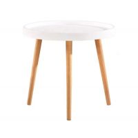 Стол Осака журнальный круглый белый