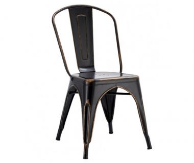 Стул Толикс V металлический черный винтаж