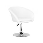 Крісло Мурат біла екошкіра