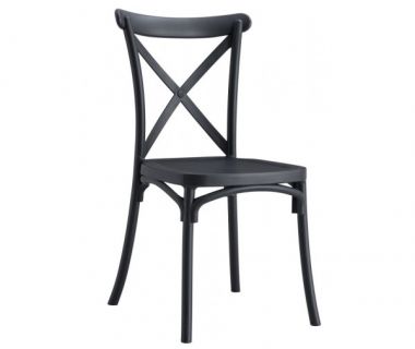 Стілець Кросс пластиковий чорний