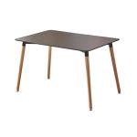 Стіл Нурі обідній дерев'яний 120х80 см чорний