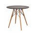 Стіл Тауер Вуд круглий д. 60 см чорний в інтернет магазині меблів "Меблі Даром"