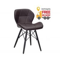 Стілець Стар В м'який екошкіра коричнева