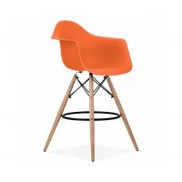 Стул Тауэр Вуд Eames барный высокий оранжевый