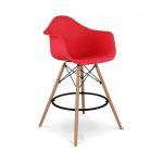 Стілець Тауер Вуд Eames барний високий червоний