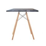 Стіл Тауер Вуд W квадратний 70*70 см чорний