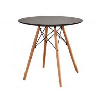 Стіл Тауер Вуд круглий д. 60 см чорний