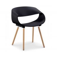 Стілець Берта пластиковий чорний
