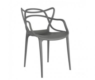 Стілець Мастерс барний пластиковий сірий