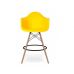 Стілець Тауер Вуд Eames барний високий жовтий в інтернет магазині меблів "Меблі Даром"